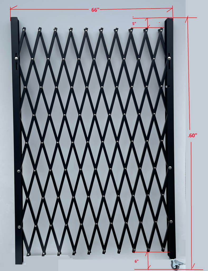 Security Gate - 60 Inches High, 66 inches Wide