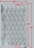 Single Folding Security Gate 66 - Inch High, 48  and 90 inches Wide