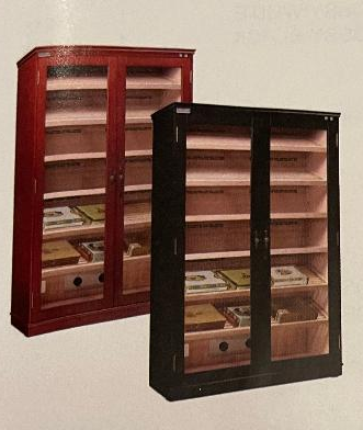 Cigar cabinet black humidor holds 4000 cigars