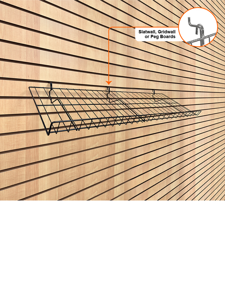 Universal Slant shelf with lip