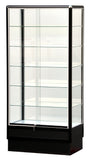 Wall Display Cases With Black Electrophoresis Aluminum Frame - 72 x 34 x20 - Inch