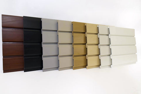 PVC Slatwall 4(L) x 1(H) - foot x 8 pieces, Light ,Small and Easy Clean by Water