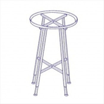 36" Round Rack with rectangular Hangrail - StoreFixtureShowcase.com
