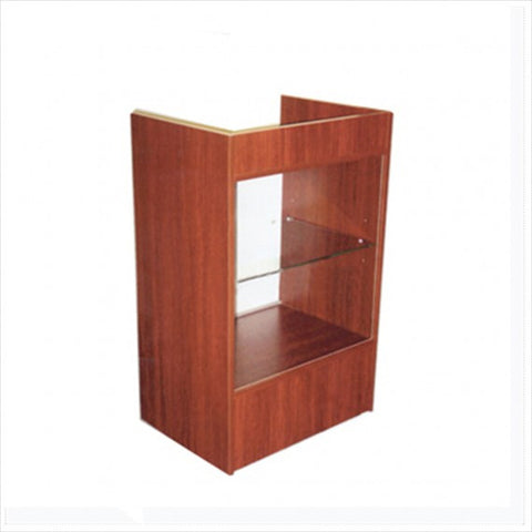 2' cash register counter cherry finish - StoreFixtureShowcase.com