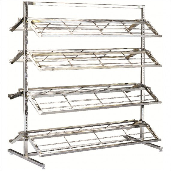Double sided shoe rack