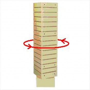 Rotating Slatwall Tower - StoreFixtureShowcase.com