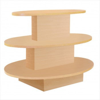 3 Tier Oval Table - StoreFixtureShowcase.com