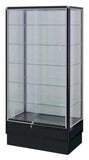 Wall Display Cases With Black Electrophoresis Aluminum Frame - 72 x 34 x20 - Inch