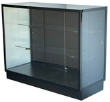 black finish aluminum frame showcase