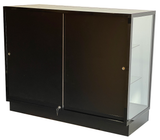 black aluminum frame shocase