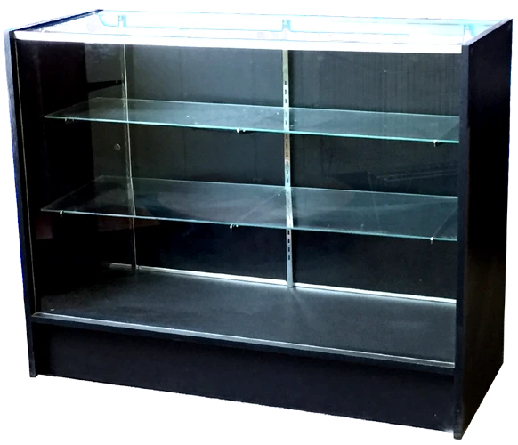 Display Case - Full vision Wood display showcase ---- WD14B / WD14M / WD14W---Unassembled