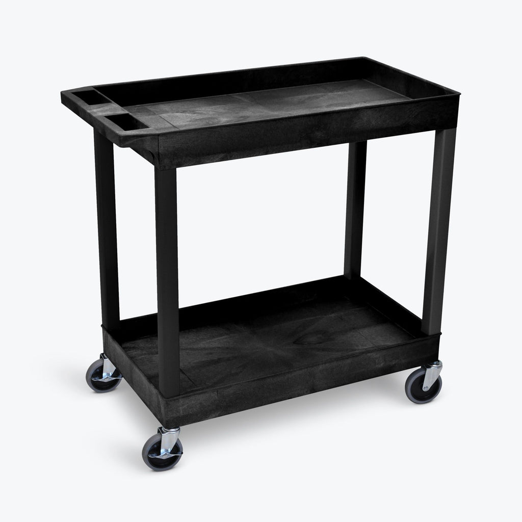 32" x 18" Tub Cart with  Two Shelves ---- EC11-B