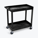 32" x 18" Tub Cart with  Two Shelves ---- EC11-B