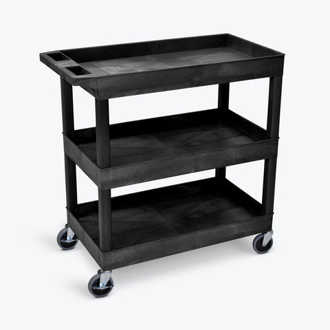 32" x 18" Tub Cart with Three Shelves ---- EC111-B