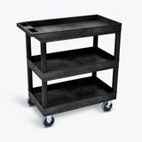 32" x 18" Tub Cart with Three Shelves ---- EC111HD-B