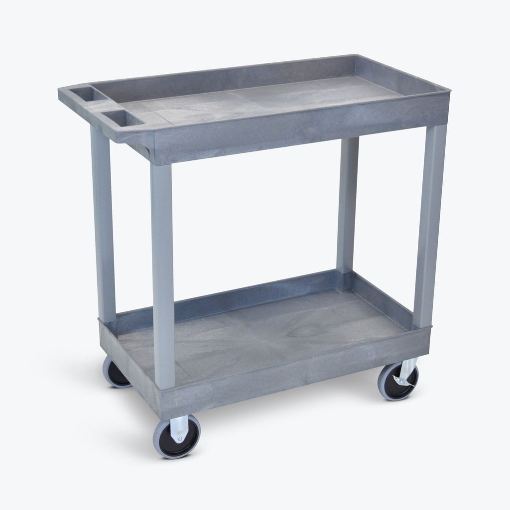 32" x 18" Tub Cart with Two Shelves ---- EC11HD-G