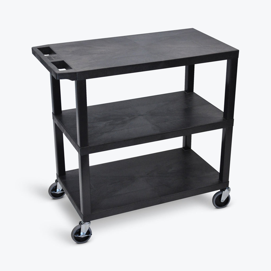 32" x 18" Cart with Three Flat Shelves ---- EC222-B