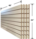2 feet x 4 feet slatwall