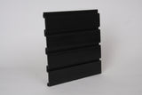 Plastic Slatwall Panels 8 x 1 - Foot Black, and 4pcs of 8 x 1 - Foot Make 1pc Standard 8 x 4 - Foot Horizontal Slatwall