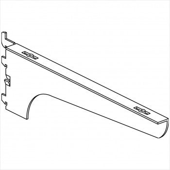 Wood Shelf Bracket - Right - StoreFixtureShowcase.com