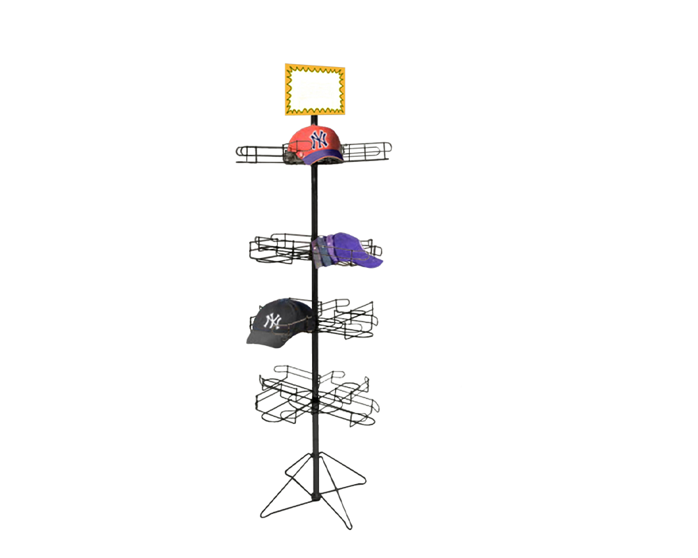 4-Tier Cap Display Rack