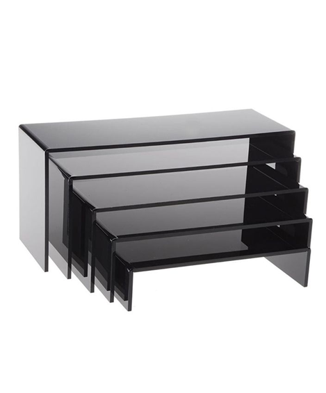 5  Risers Black