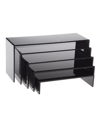 5  Risers Black