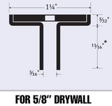 Recessed Standards for 5/8 drywall