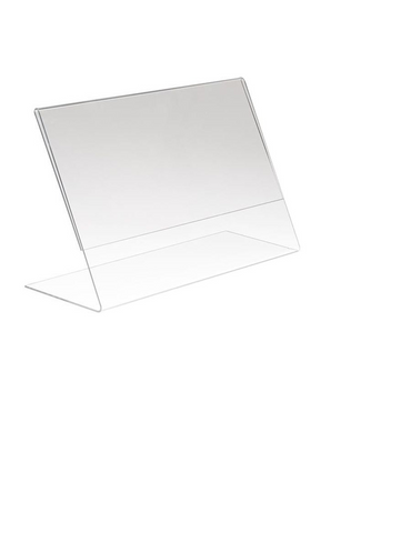 Counter Top Slant Horizontal Sign Holder