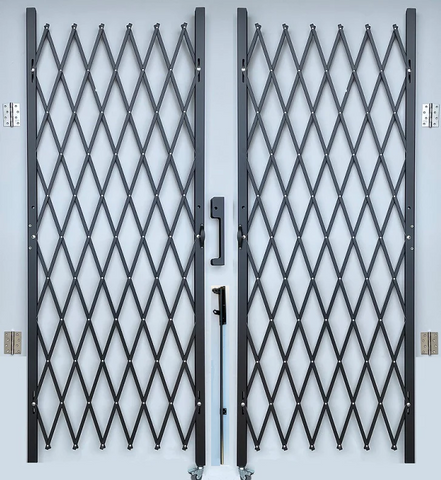 Double Folding Security Gate, 66 Inches High, 96 inches Wide
