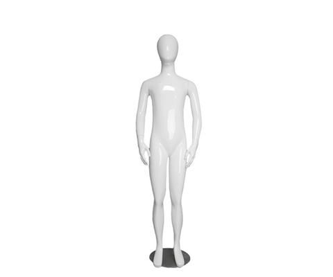 White egg face child mannequin