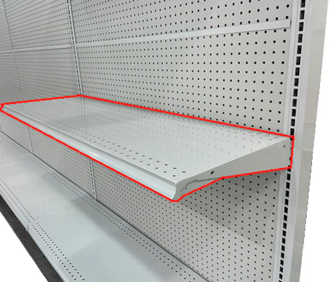 Supermarket and convenience store Gondola shelves unit single top shelf