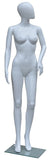 Mannequin with Egg Face in White for Female, Plastic and Hard to Break - ABFA-3-1W