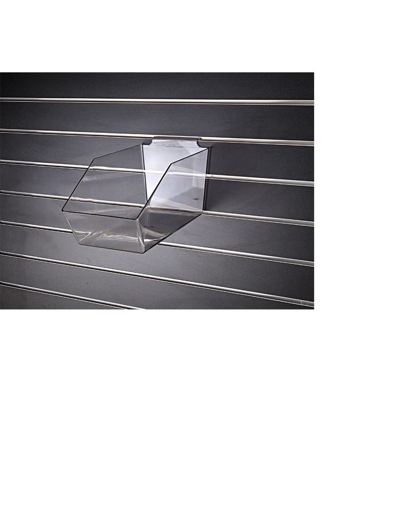 Slatwall Acrylic Bin