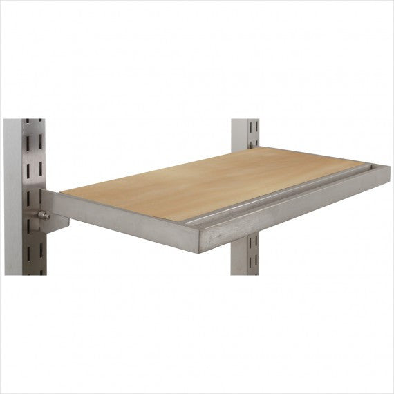 U shape hangrail with wood  shelf
