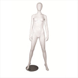 Female Fiber Glass  Mannequin with Arms by Side white