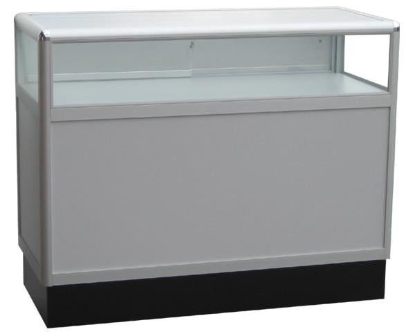 Glass Jewelry Display Case With Aluminum Frames - 70 x 38 x 20 - Inch