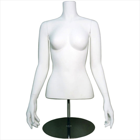 Female half mannequin with shoulder cap,