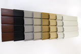 PVC Slatwall 8 x 1 - Foot Multi-Color, and 4 pcs of 8 x 1 - Foot Make 1pc Standard 8 x 4 - Foot Horizontal Slatwall