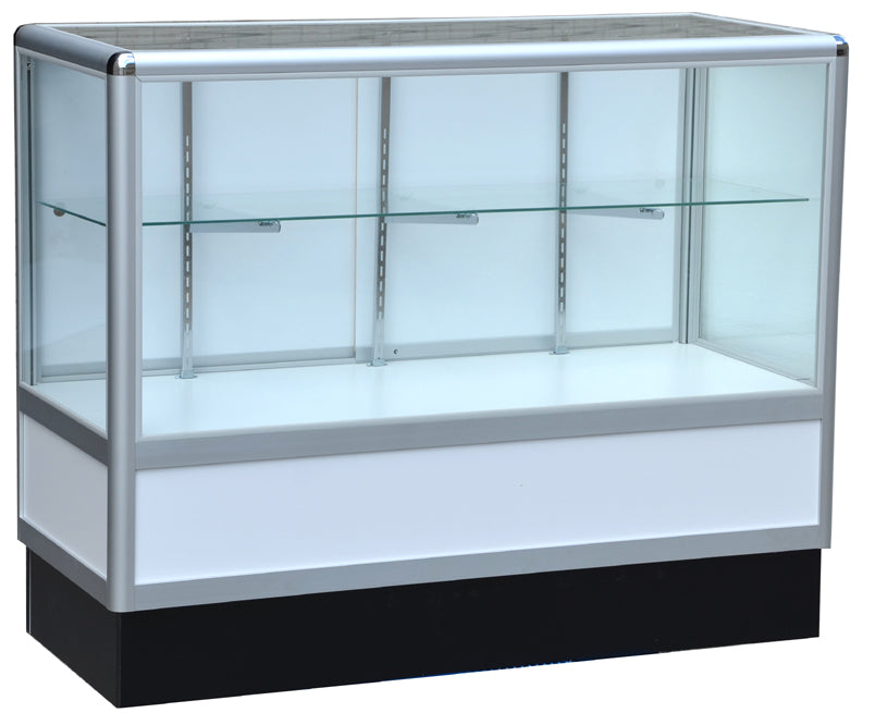 Commercial Display Cases With Aluminum Frames In Half Vision - 70 x 38 x20 - Inch