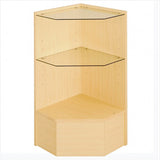 18" wood display showcase pentagon corner - StoreFixtureShowcase.com - 3