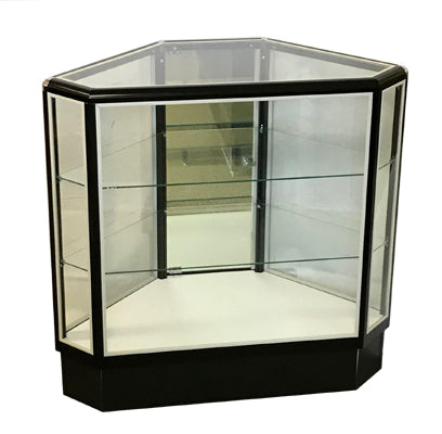 ショウケース Returned item! Aluminum Glass Display Showcase, Swing Door