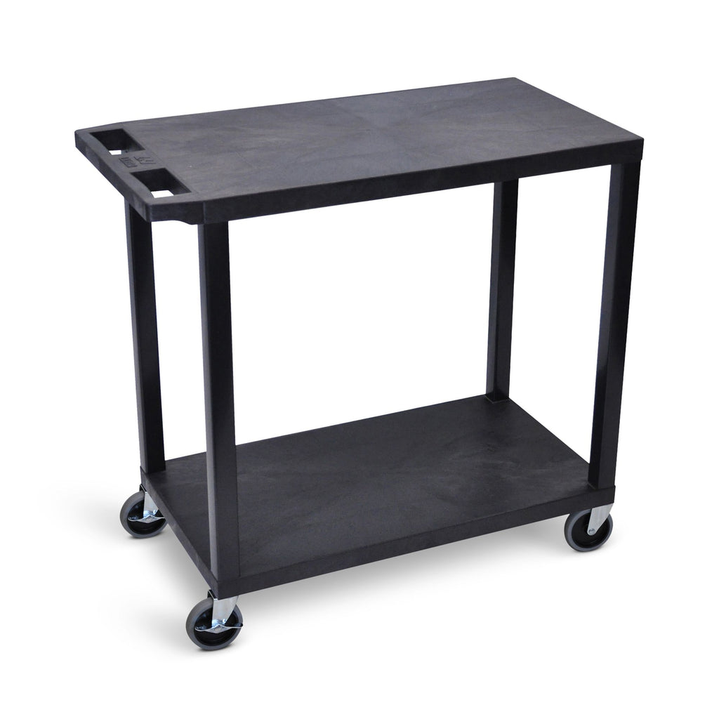 32" x 18" Cart with Two Flat Shelves ---- EC22-B