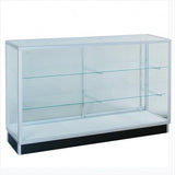 Aluminum extra vision display showcase cabinet - StoreFixtureShowcase.com