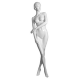 White realistic female mannequin with right leg crossed over - AO-ELIZABETH/4