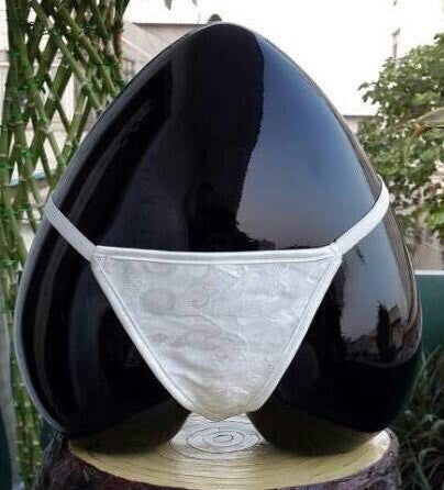 heart shape underwear display black