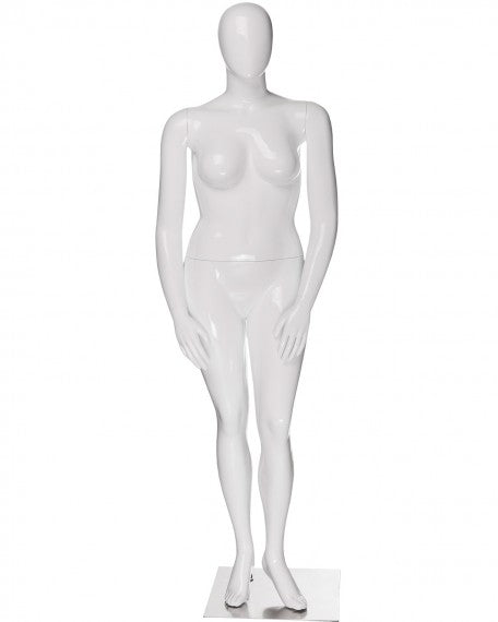 Plus size female egg head mannequin