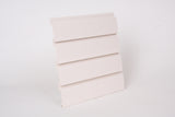 Plastic Slatwall Panels 8 x 1 - Foot Antique White, and 4pcs of 8 x 1 - Foot Make 1pc Standard 8 x 4 - Foot Horizontal Slatwall