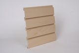 Plastic Slatwall Panels 8 x 1 - Foot Maple, and 4pcs of 8 x 1 - Foot Make 1pc Standard 8 x 4 - Foot Horizontal Slatwall