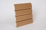 Plastic Slatwall Panels 8 x 1 - Foot Oak, and 4pcs of 8 x 1 - Foot Make 1pc Standard 8 x 4 - Foot Horizontal Slatwall